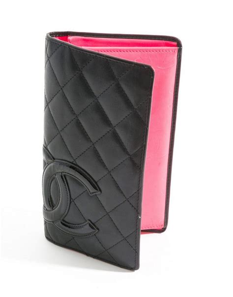 chanel black and pink wallet